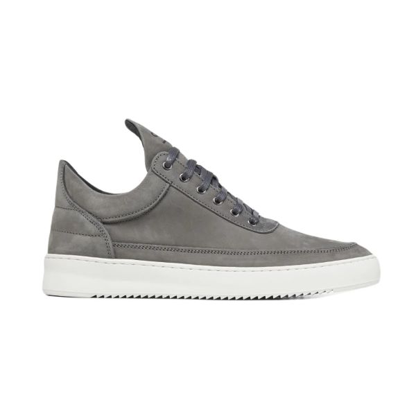 Filling Pieces Low Top Ripple Nubuck Sneaker Grijs | Mezaldi.com