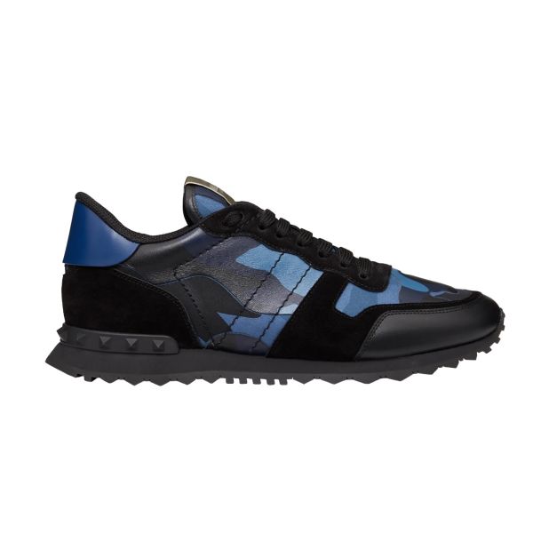Valentino Garavani Sneaker Camouflage Navy | Mezaldi.com