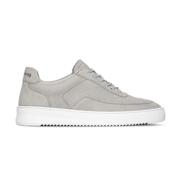 Filling Pieces Mondo 2.0 Ripple Nubuck Sneaker Licht Grijs | Mezaldi.com